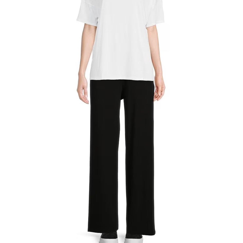 NWT Eileen Fisher Stretch Tencel Jersey Full Length Straight Leg Pants Sz 2X